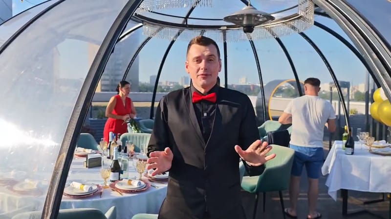 Видео: Свадебный ужин — ведущий Александр Главацкий